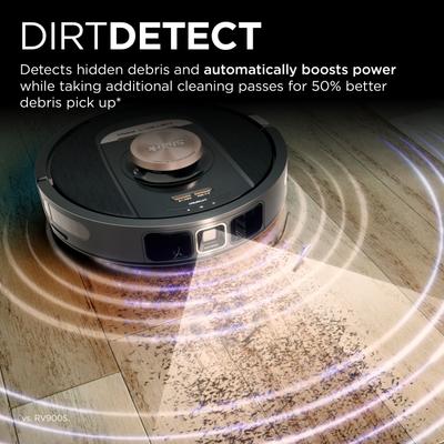 Show full view: Shark Detect Pro Self-Empty Robot Vacuum, Black slide 4 of 6