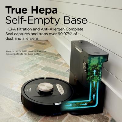Show full view: Shark Detect Pro Self-Empty Robot Vacuum, Black slide 6 of 6