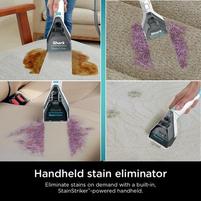 Show full view: Shark StainStriker Portable Carpet & Upholstery Cleaner, White slide 7 of 9