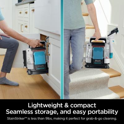 Show full view: Shark StainStriker Portable Carpet & Upholstery Cleaner, White slide 6 of 9