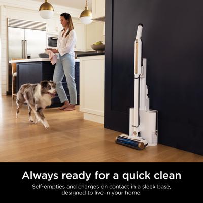 Show full view: Shark WANDVAC Self-Empty HEPA Cordless Vacuum System, White slide 3 of 9