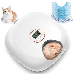 Sharper Image NovaFeeder Smart 6-Meal Automatic Cat Feeder, 3-cup, White