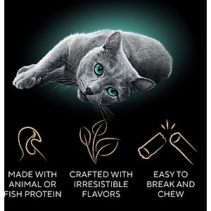 Sheba Meaty Sticks Variety Pack Chicken, Salmon & Tuna Flavor Soft Adult Cat Treats, 40 count