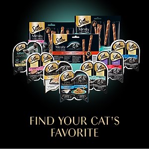 Sheba Meaty Sticks Variety Pack Chicken, Salmon & Tuna Flavor Soft Adult Cat Treats, 40 count
