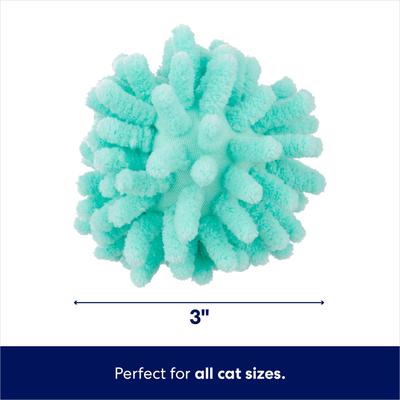 Show full view: Sheba Meaty Tender Sticks Chicken Cat Treats, 5 count + Frisco Moppy Ball Cat Toy, Blue slide 7 of 9