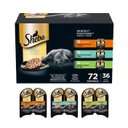 Sheba Perfect Portions Chicken, Tuna & Turkey Variety Pack Grain-Free Cuts in Gravy Wet Cat Food Trays, 2.6-oz tray, case of 36