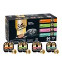 Sheba Perfect Portions Chicken, Turkey, Tuna & Salmon Variety Pack Grain-Free Cuts in Gravy Wet Cat Food Trays, 2.6-oz tray, case of 48