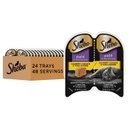 Sheba Perfect Portions Grain-Free Gourmet Chicken & Tuna Pate Entree Adult Wet Cat Food Trays, 2.6-oz, case of 24
