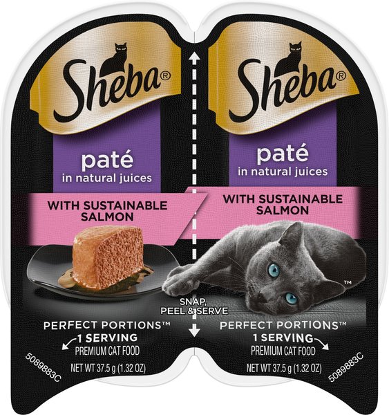 SHEBA® PERFECT PORTIONS™ Premium Paté Delicate Salmon Entrée