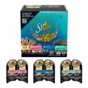 Sheba Perfect Portions Grain-Free Salmon, Trout, & Tuna Entree Variety Pack Cuts in Gravy Wet Cat Food Trays, 2.6-oz tray, case of 24