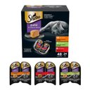 Sheba Perfect Portions Grain-Free Savory Chicken, Roasted Turkey & Tender Beef Pate Variety Pack Adult Wet Cat Food Trays, 2.6-oz tray, case of 24
