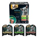 Sheba Perfect Portions Kitten Chicken, Salmon & Turkey Variety Pack Soft Pate Wet Cat Food Trays, 2.6-oz, case of 24