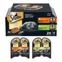 Sheba Perfect Portions Poultry Entrees Cuts in Gravy Variety Pack Adult Wet Cat Food Trays, 2.6-oz tray, case of 12