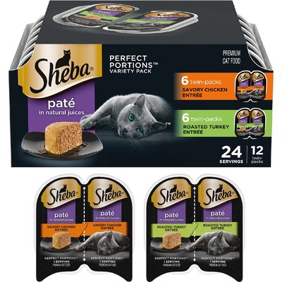 Sheba Sheba Perfect Portions Multipack Poultry Cat Food, 1.32-oz, 24 ct