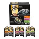 Sheba Perfect Portions Roasted Chicken, Gourmet Salmon & Tender Turkey Cuts in Gravy Variety Pack Grain-Free Adult Wet Cat Food Trays, 2.6-oz, case of 24