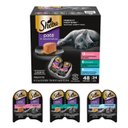Sheba Perfect Portions Seafood Pate Variety Pack Grain-Free Adult Wet Cat Food Trays, 2.6-oz, case of 24