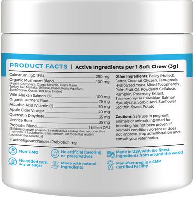 Show full view: Shed Defender Allergy & Immune System Defense Soft Chew Dog Supplement, 90 count slide 4 of 8