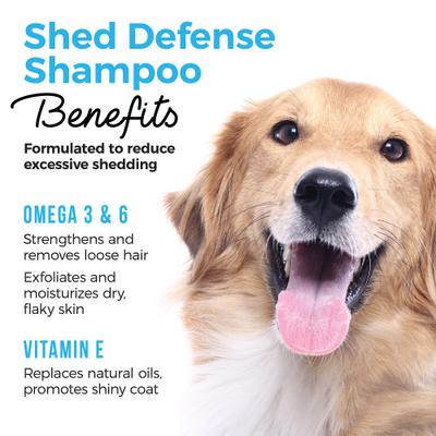 Show full view: Shed Defender Shed Defense Omega 3 & 6 Dog & Cat Shampoo, 16-fl oz bottle slide 4 of 8