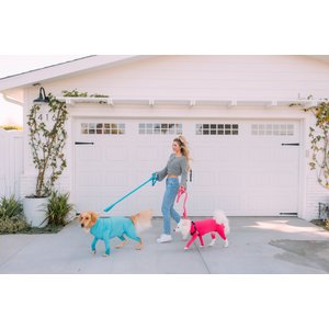 Shed Defender Three Handle Bungee Reflective Dog Leash, Hot Pink, 4 to 7-ft long, 1-in wide