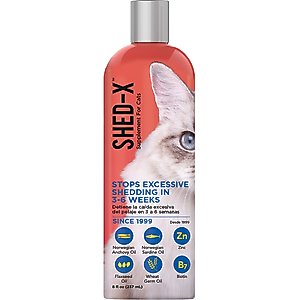 Shed-X Dermaplex Shed Control Nutritional Supplement for Cats, 8-fl oz bottle