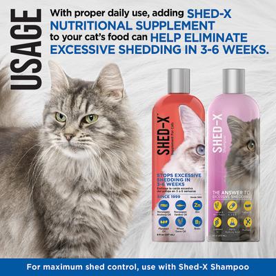 Show full view: Shed-X Dermaplex Shed Control Nutritional Supplement for Cats, 8-fl oz bottle slide 5 of 10