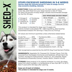 Shed-X Dermaplex Shed Control Nutritional Supplement for Dogs, 32-fl oz bottle slide 2 of 7