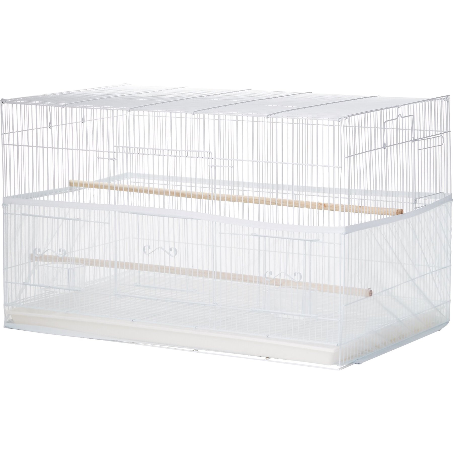 Sheer Guard Bird Cage Skirt, Aqua, Large
