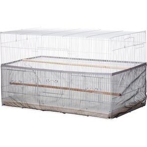 Sheer Guard Bird Cage Skirt, Black, Large