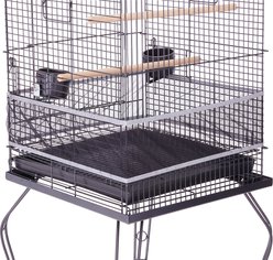 Sheer Guard Bird Cage Skirt, Black, Medium