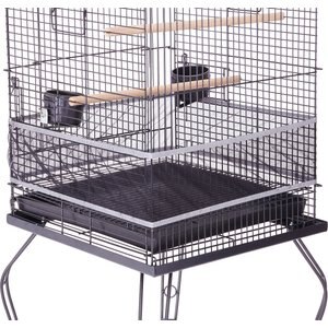 Sheer Guard Bird Cage Skirt, Black, Medium