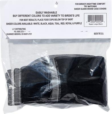 Show full view: Sheer Guard Bird Cage Skirt, Black, X-Large slide 3 of 6