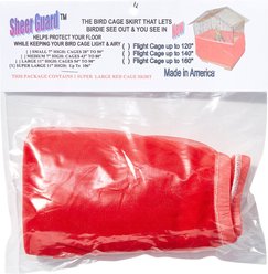 Sheer Guard Bird Cage Skirt, Red, X-Large slide 2 of 4