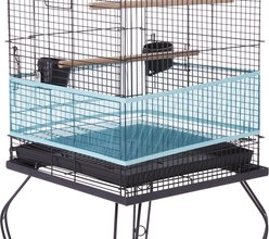Sheer Guard Bird Cage Skirt, Teal, Medium