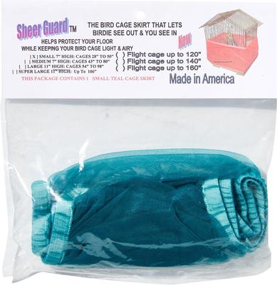 Show full view: Sheer Guard Bird Cage Skirt, Teal, Small slide 2 of 6