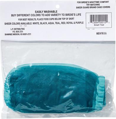 Show full view: Sheer Guard Bird Cage Skirt, Teal, Small slide 3 of 6