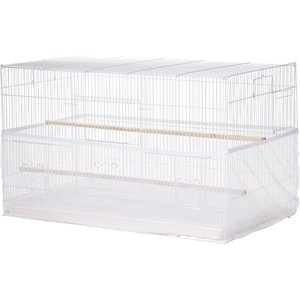 Sheer Guard Bird Cage Skirt, White, Large