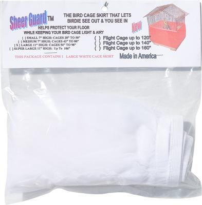 Show full view: Sheer Guard Bird Cage Skirt, White, Large slide 2 of 6