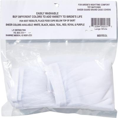Show full view: Sheer Guard Bird Cage Skirt, White, Large slide 3 of 6