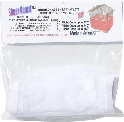 Show full view: Sheer Guard Bird Cage Skirt, White, Medium slide 2 of 6