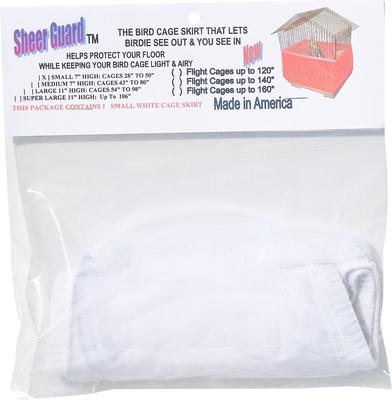 Show full view: Sheer Guard Bird Cage Skirt, White, Small slide 2 of 6