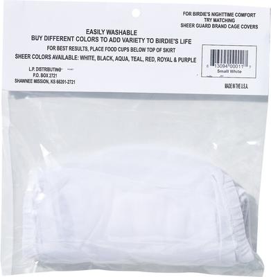 Show full view: Sheer Guard Bird Cage Skirt, White, Small slide 3 of 6