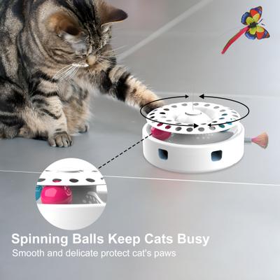 Show full view: Shele 3 in 1 Smart Interactive Ball Cat Toy, White, Small slide 5 of 10