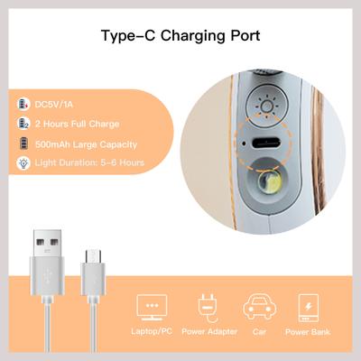 Show full view: Shele Retractable Anti-Slip Handle & LED Light Nylon Telescopic Luminous Dog Leash, White, 10-ft long, .4-in W slide 4 of 9