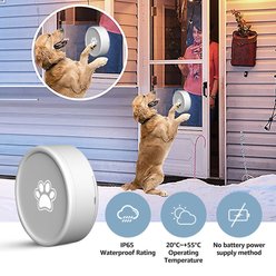 Bueteka Smart Doorbell with 4 Working Modes & 58 Ringtones Dog Doorbell, White slide 2 of 7