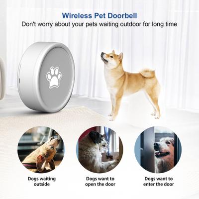 Show full view: Shele Smart Doorbell with 4 Working Modes & 58 Ringtones Dog Doorbell, White slide 5 of 8
