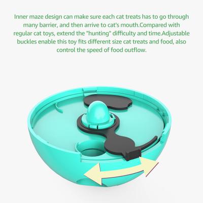 Show full view: Shele Tumbler Interactive Cat Toy, Turquoise slide 8 of 10