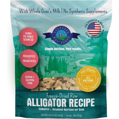Shepherd Boy Farms Shepherd Boy Farms Alligator Recipe Freeze-Dried Dog Food, 14-oz bag