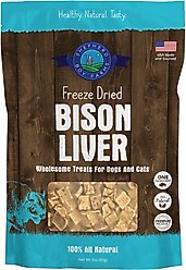 Shepherd Boy Farms Bison Liver Freeze-Dried Dog & Cat Treats, 3-oz bag