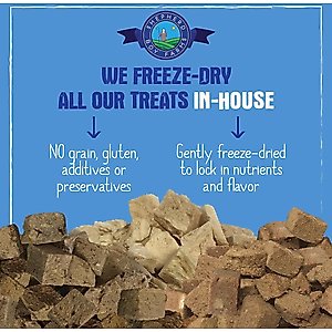 Shepherd Boy Farms Bison Liver Freeze-Dried Dog & Cat Treats, 8-oz bag