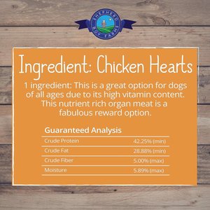 Shepherd Boy Farms Chicken Hearts Freeze-Dried Dog & Cat Treats, 3-oz bag